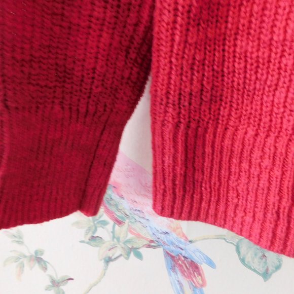 💕GAP Apple Red Cropped Soft Cotton Sweater 🌳🍃 - Picture 7 of 9